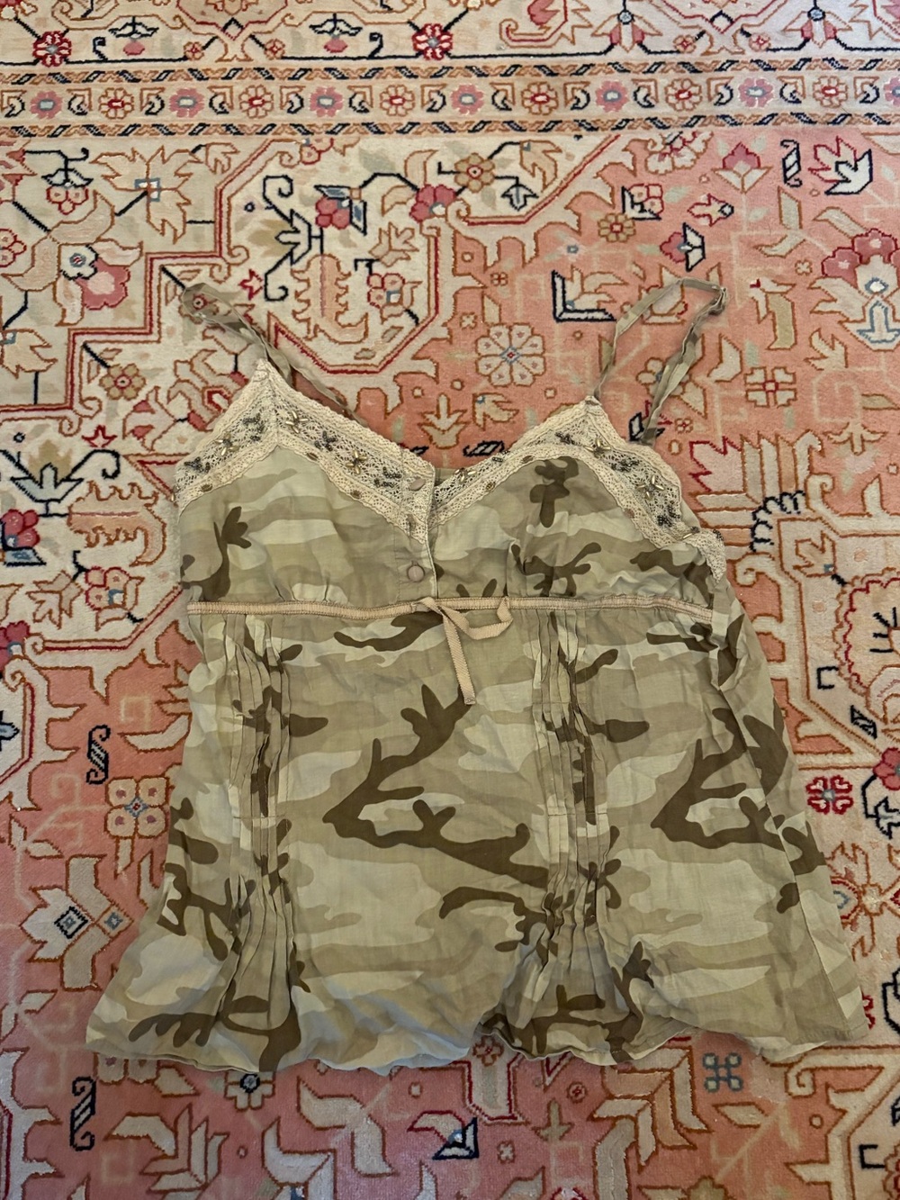 Flowy camo tank top